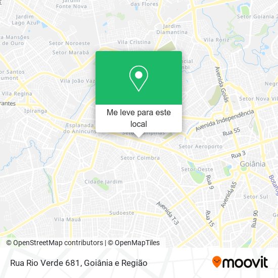 Rua Rio Verde 681 mapa