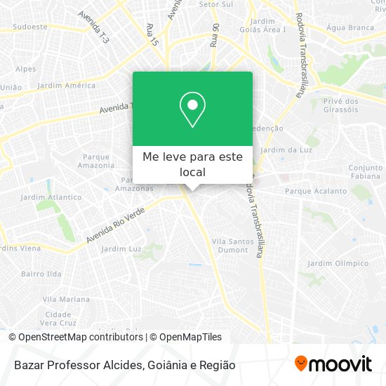 Bazar Professor Alcides mapa