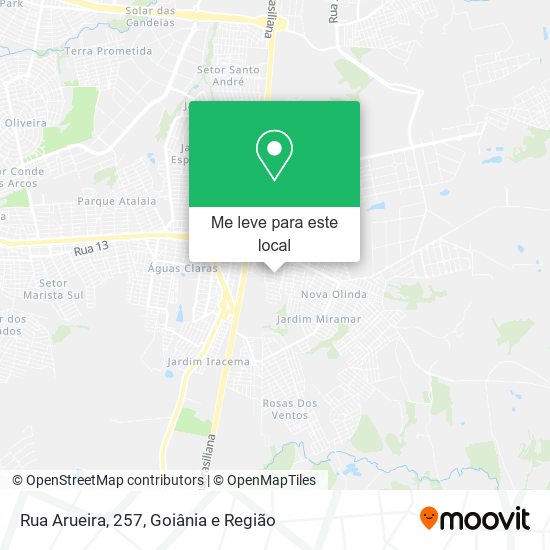 Rua Arueira, 257 mapa