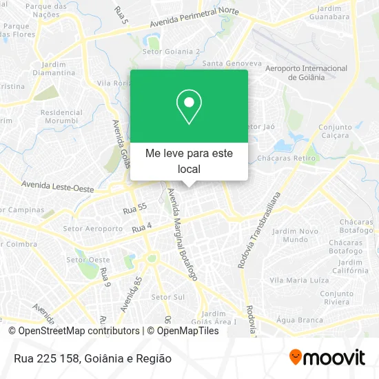 Rua 225 158 mapa