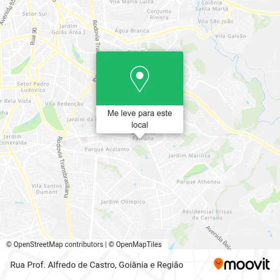 Rua Prof. Alfredo de Castro mapa