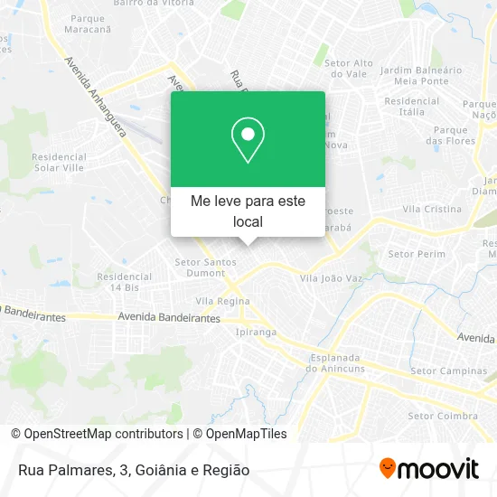 Rua Palmares, 3 mapa