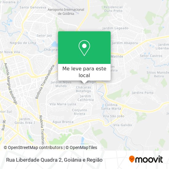 Rua Liberdade Quadra 2 mapa