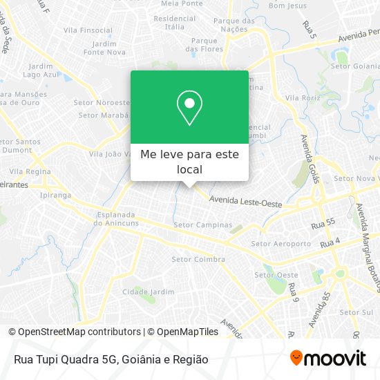 Rua Tupi Quadra 5G mapa