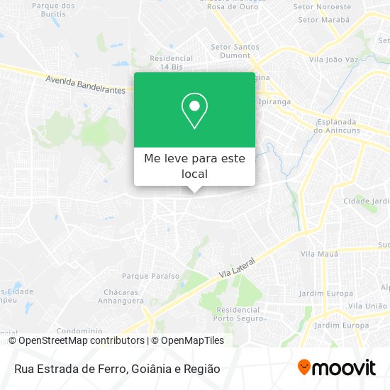 Rua Estrada de Ferro mapa