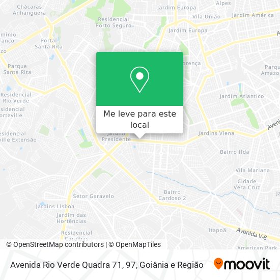 Avenida Rio Verde Quadra 71, 97 mapa
