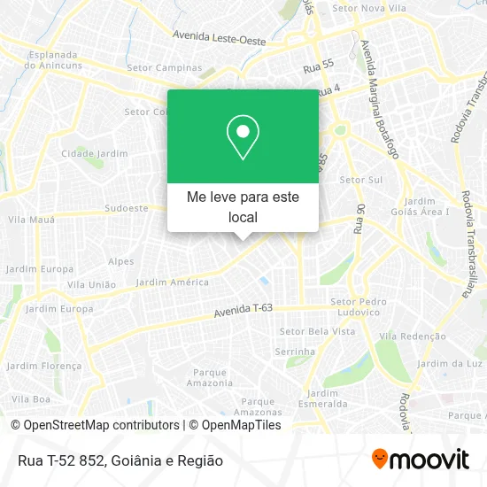 Rua T-52 852 mapa