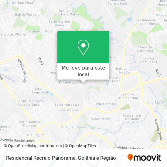 Residencial Recreio Panorama mapa