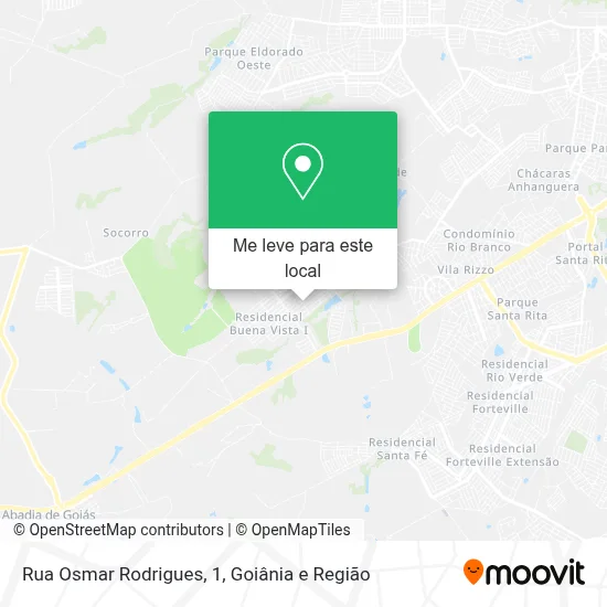 Rua Osmar Rodrigues, 1 mapa