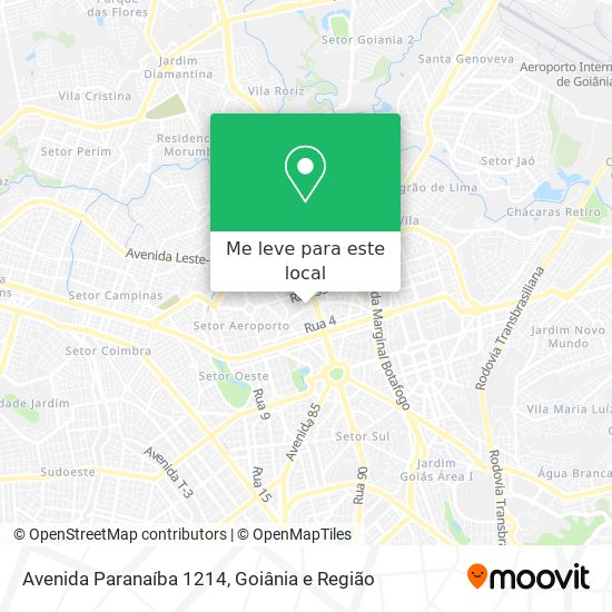 Avenida Paranaíba 1214 mapa