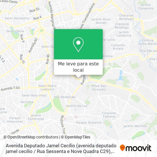 Avenida Deputado Jamel Cecílio (avenida deputado jamel cecílio / Rua Sessenta e Nove Quadra C29) mapa