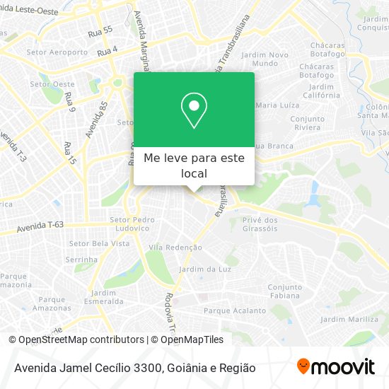 Avenida Jamel Cecílio 3300 mapa