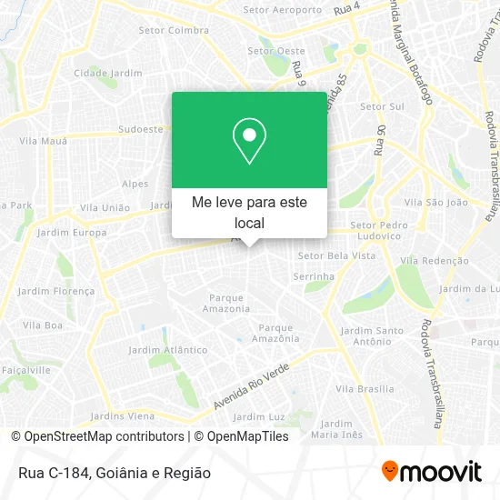 Rua C-184 mapa