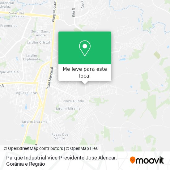Parque Industrial Vice-Presidente José Alencar mapa