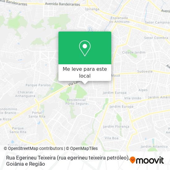 Rua Egerineu Teixeira (rua egerineu teixeira petróleo) mapa
