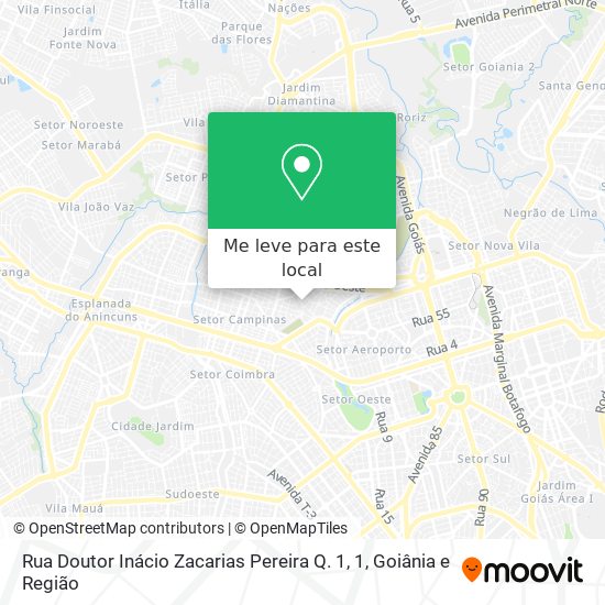 Rua Doutor Inácio Zacarias Pereira Q. 1, 1 mapa