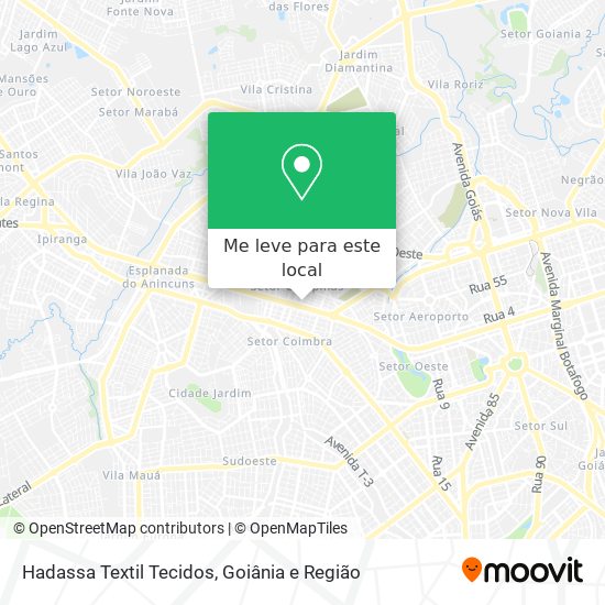 Hadassa Textil Tecidos mapa
