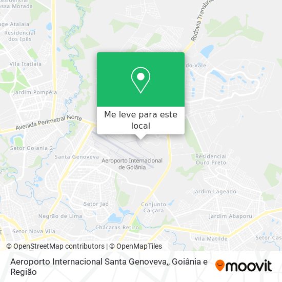 Aeroporto Internacional Santa Genoveva, mapa