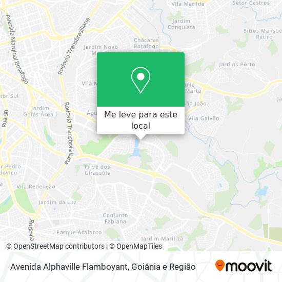 Avenida Alphaville Flamboyant mapa
