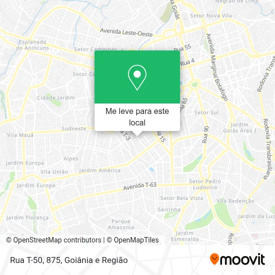 Rua T-50, 875 mapa