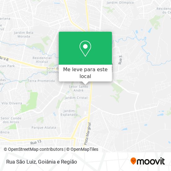 Rua São Luiz mapa