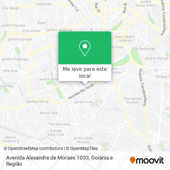 Avenida Alexandre de Moraes 1033 mapa