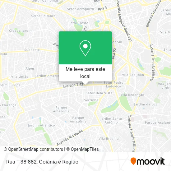 Rua T-38 882 mapa