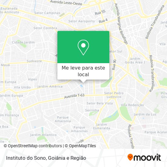 Instituto do Sono mapa
