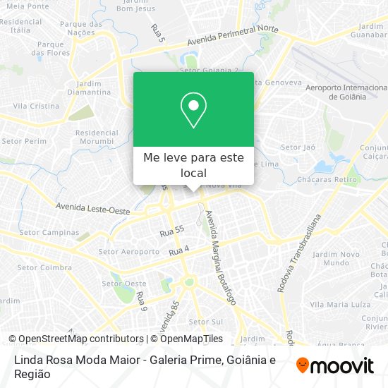 Linda Rosa Moda Maior - Galeria Prime mapa