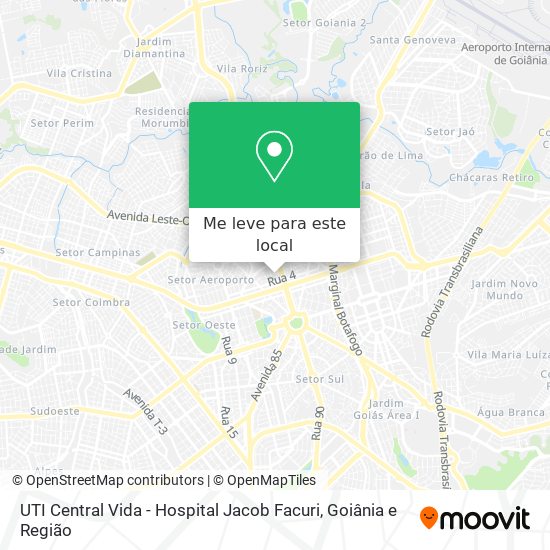 UTI Central Vida - Hospital Jacob Facuri mapa