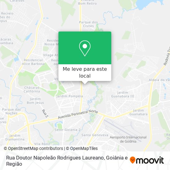 Rua Doutor Napoleão Rodrigues Laureano mapa