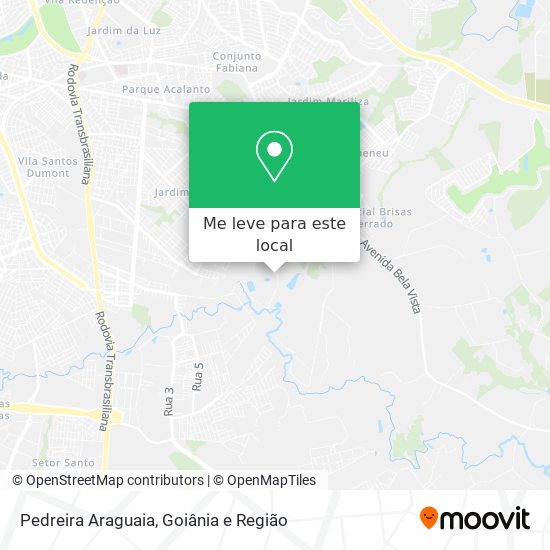Pedreira Araguaia mapa