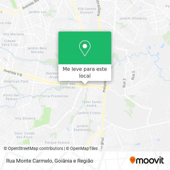 Rua Monte Carmelo mapa