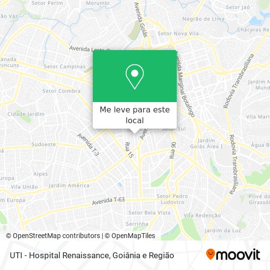 UTI - Hospital Renaissance mapa