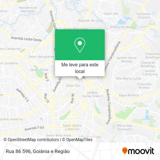 Rua 86 596 mapa