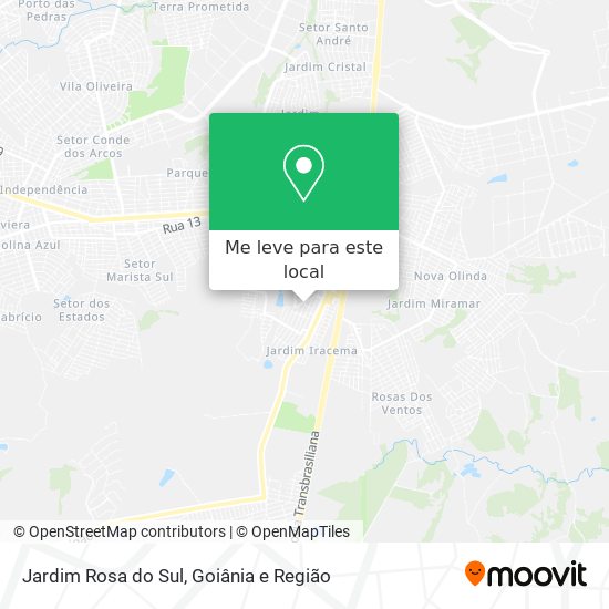 Jardim Rosa do Sul mapa
