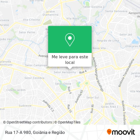 Rua 17-A 980 mapa