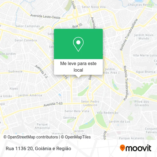 Rua 1136 20 mapa