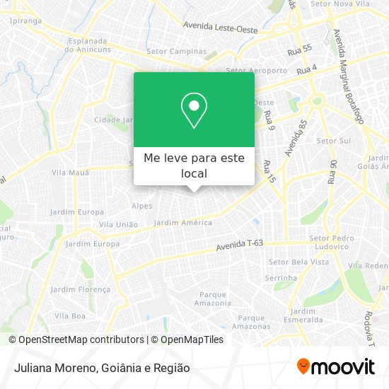 Juliana Moreno mapa