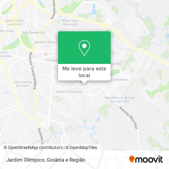 Jardim Olímpico mapa
