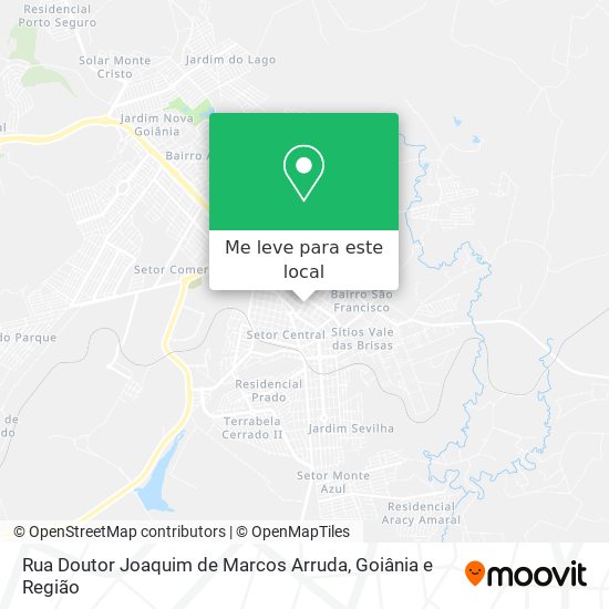 Rua Doutor Joaquim de Marcos Arruda mapa