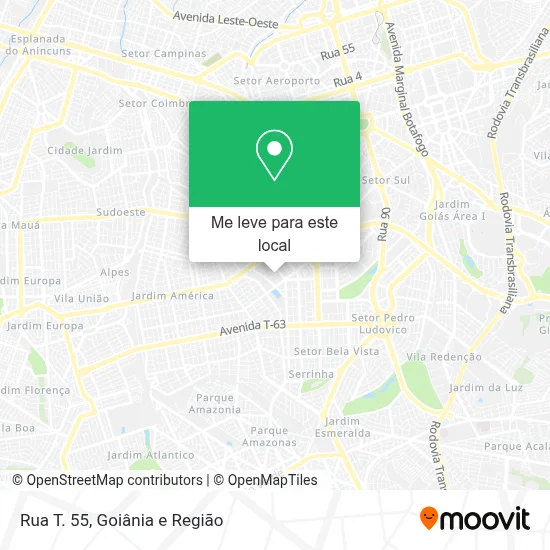 Rua T. 55 mapa