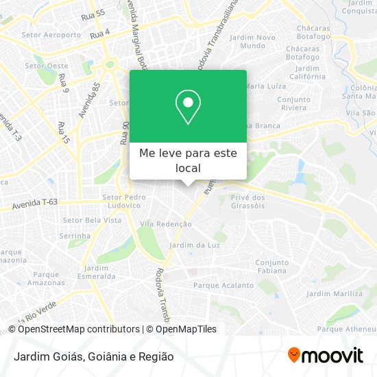 Jardim Goiás mapa