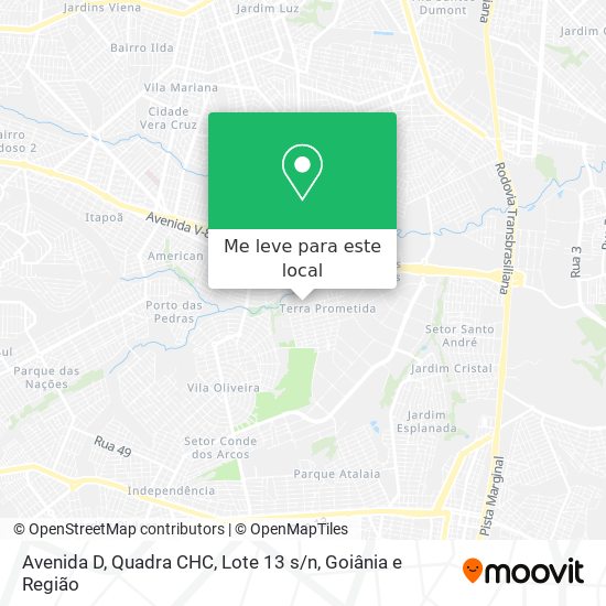 Avenida D, Quadra CHC, Lote 13 s / n mapa