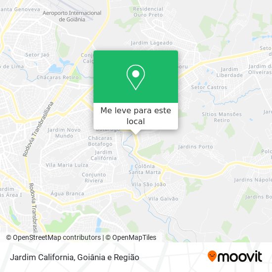 Jardim California mapa