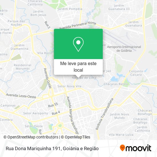 Rua Dona Mariquinha 191 mapa