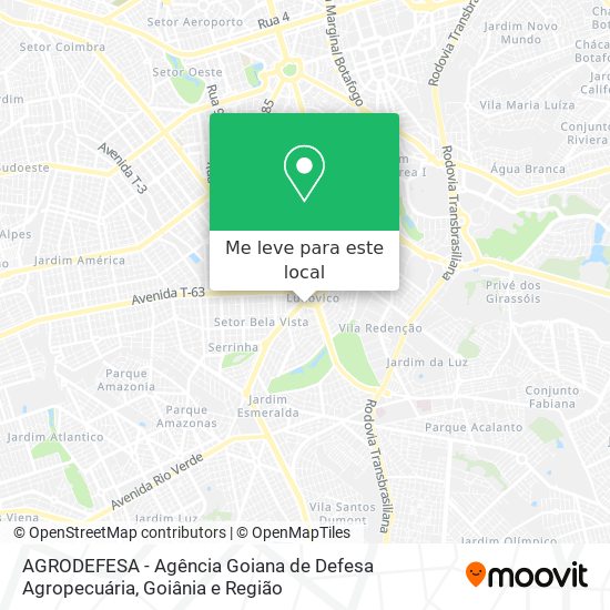 AGRODEFESA - Agência Goiana de Defesa Agropecuária mapa