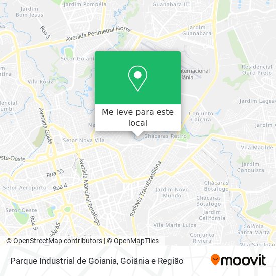 Parque Industrial de Goiania mapa