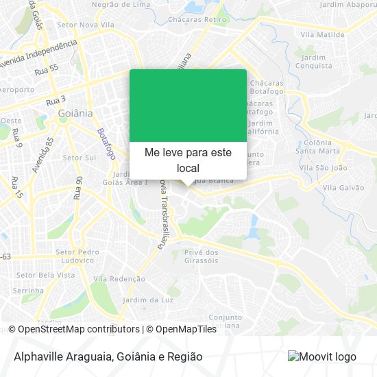 Alphaville Araguaia mapa