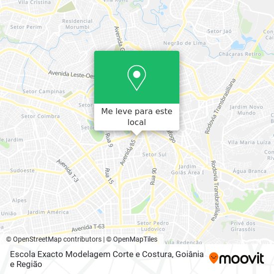 Escola Exacto Modelagem Corte e Costura mapa